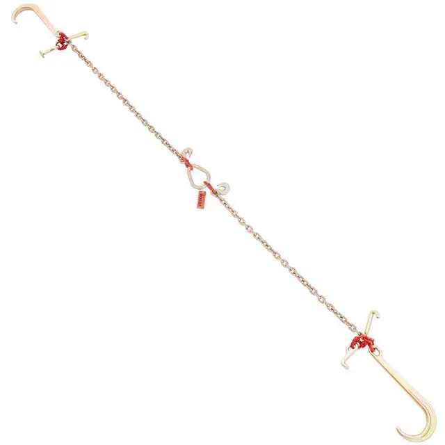 Alt view image 8 of 8 - V-Chain Bridle, 9620 lbs Working Load Limit, 5/16'' x 3' G80 Tow Chain with RTJ Cluster Hooks, DOT Certified, Galvanized Coating Manganese Steel & D-Shackle, for Lifting & Moving Activities