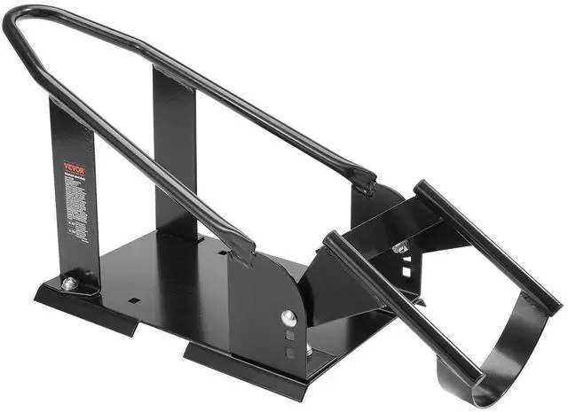 Alt view image 15 of 15 - VEVOR Motorcycle Wheel Chock, 1800 lbs Capacity Wheel Cradle Holder, Heavy-duty Steel Motorcycle Front Wheel Stand with 3 Adjustable Holes, For 15"-21" Off-Road Motorcycles, Standard Motorcycles