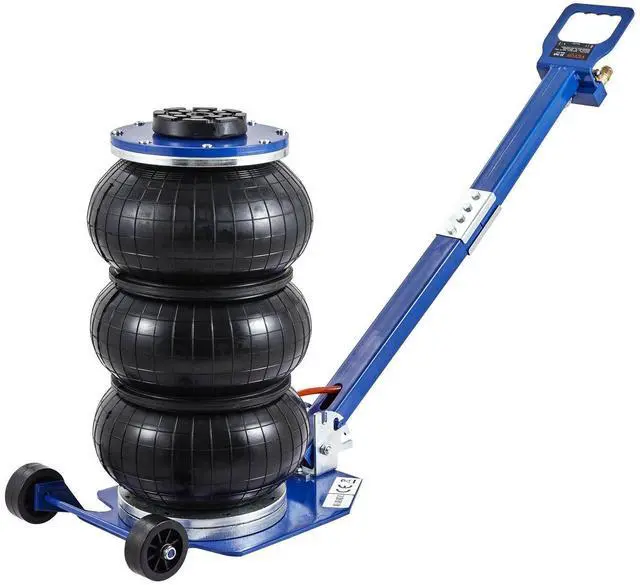 Alt view image 15 of 15 - VEVOR Air Jack, 3 Ton/6600 lbs Triple Bag Air Jack, Airbag Jack with Six Steel Pipes, Lift up to 17.7", 3-5 s Fast Lifting Pneumatic Jack, with Adjustable Long Handles for Cars, Garages, Repair (Blue)