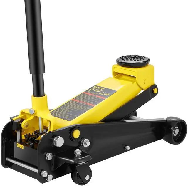 Alt view image 15 of 15 - VEVOR Low Profile Floor Jack 3 Ton Heavy Steel Single Piston Hydraulic Pump