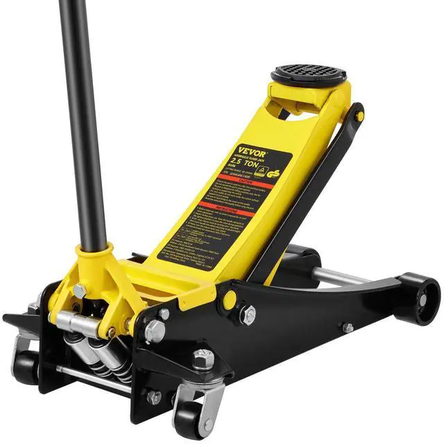 Alt view image 15 of 15 - VEVOR Low Profile Floor Jack 2.5 Ton Heavy Duty Steel Dual Piston Rapid Pump
