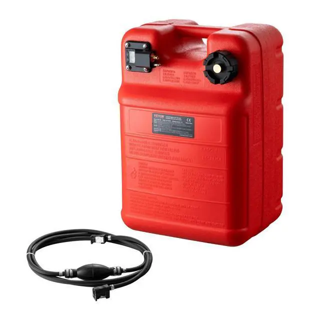 Alt view image 15 of 15 - VEVOR Marine Fuel Tank, 6.34 Gallon/24L, Portable Boat Fuel Gas Tank for Outboard Engine Boats, Plastic Outboard Marine Boat Fuel Tank with Hose, Easy to Carry for Yacht, Fishing Boat, Deck Boat, Red