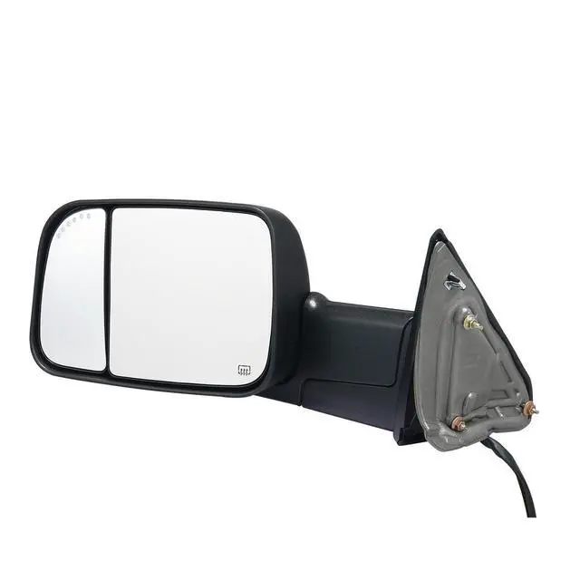 Alt view image 8 of 8 - VEVOR Towing Mirrors Fit for 2009-2018 Dodge Ram 1500, 2010-2018 Ram 2500 3500, Ram Classic 2019-2023 Power Heated with Signal Light & Puddle Light, Manual Controlling Flipping Folding, Black