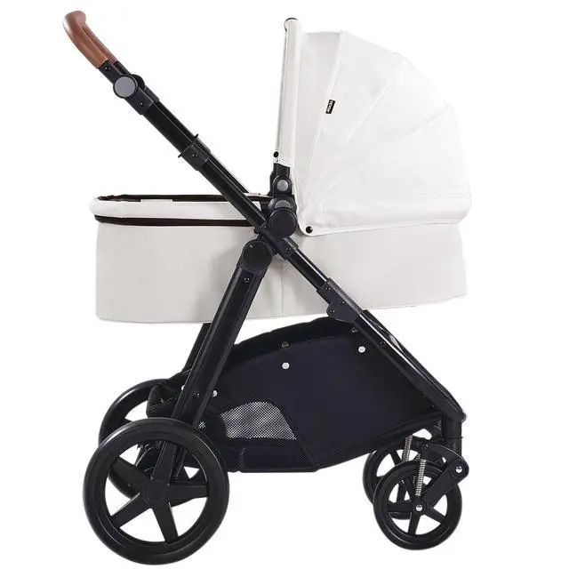 Alt view image 2 of 2 - VEVOR Stroller Travel System With Bassinet Playard Baby Combo Set 2-in-1 White