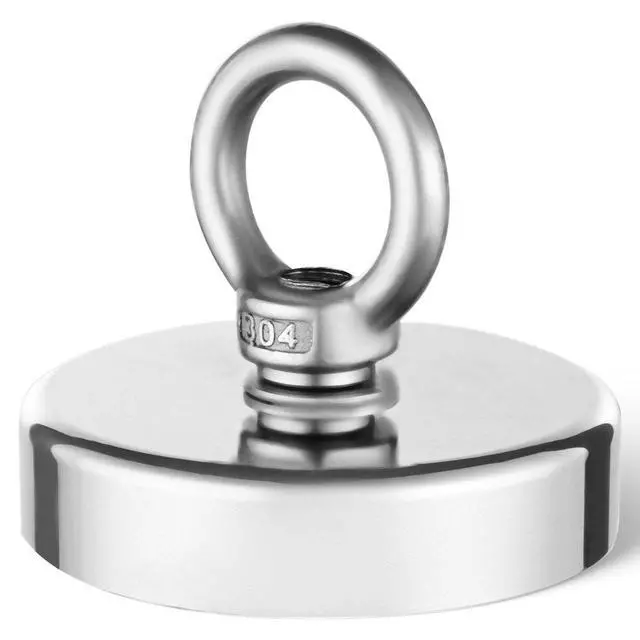Alt view image 2 of 2 - Fishing Magnet Super Strong Heavy Duty Rare Earth Neodymium Pull Force 700 LBS