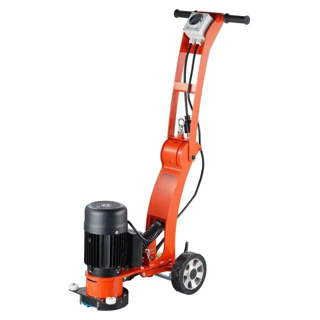 Alt view image 9 of 9 - Electric Concrete Floor Grinder 7" Walk-Behind Grinder 1.7HP Concrete Floor Polisher, 1300W Grinding Machine, 1720RPM Upgrade Brushless Motor Surfacing Grinder for Granite/Marble/Stones