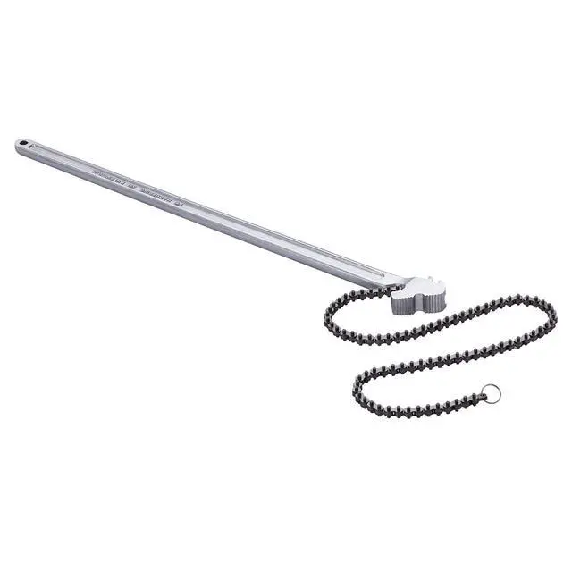 Alt view image 8 of 8 - Chain Wrench, 48 inch Chain Pipe Wrench, 13.4 inch Diameter Capacity, CRV Reversible Pipe Fitting Tool Wrench with High Strength Jaw and Ergonomic Handle, for Pipe Installation and Car Repair