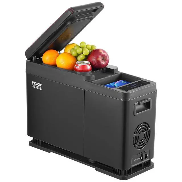 Alt view image 15 of 15 - Car Refrigerator, 12 Volt Car Armrest Refrigerator Fridge, 8 L Single Zone Portable Freezer, -4-68 Adjustable Range, 12/24V DC and 100-240V AC Compressor Cooler for Outdoor, Camping