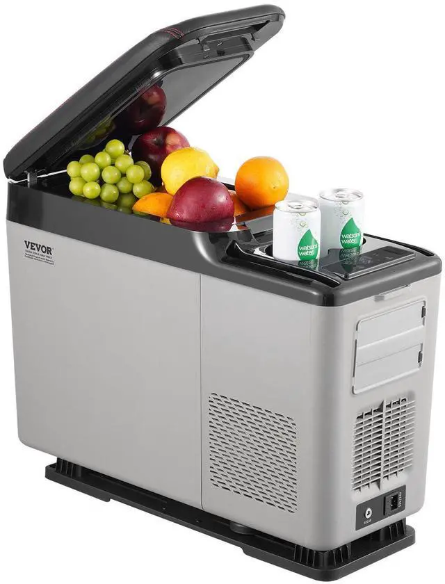 Alt view image 8 of 8 - Car Refrigerator, 12 Volt Car Armrest Refrigerator Fridge, 15 L Single Zone Portable Freezer, -4-68 Adjustable Range, 12/24V DC and 100-240V AC Compressor Cooler for Outdoor, Camping