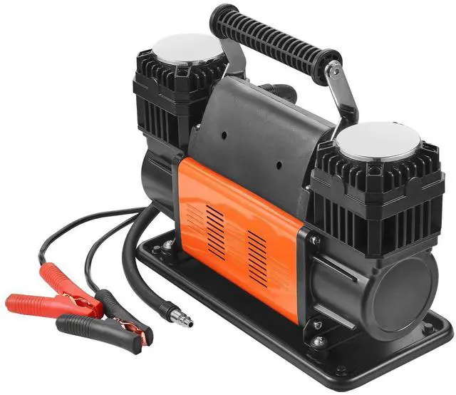 Alt view image 15 of 15 - 10.6 CFM Heavy Duty Air Compressor, 30s Fast Inflation | Dual-Cylinder Portable Tire Inflator, 12V 150PSI Offroad Air Pump with Adapters for Trucks Car SUV 4 x 4 Vehicle RV