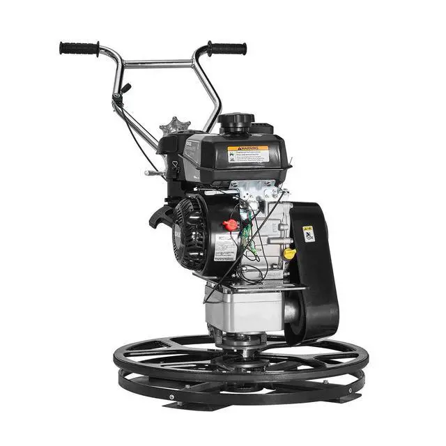 Alt view image 8 of 8 - Power Trowel, 24 Walk-Behind Cement Trowel with Float Pan, 6HP Gas-Powered Smooth Concrete Surface Finisher, Heavy Duty Commercial Screed Concrete Cement with Finishing Blade, Orange