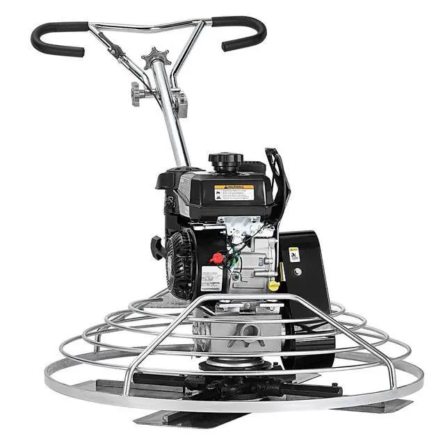 Alt view image 8 of 8 - Power Trowel, 38 Walk-Behind Cement Trowel with Float Pan, 6HP Gas-Powered Smooth Concrete Surface Finisher, Heavy Duty Commercial Screed Concrete Cement with Finishing Blade, Orange