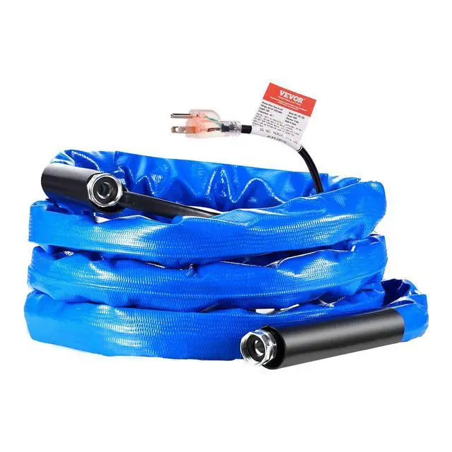 Alt view image 9 of 9 - 15ft Heated Water Hose for RV, Heated Drinking Water Hose with Corrugated Cover Antifreeze to -45°F, Automatic Self-regulating, 5/8" I.D. with 3/4" GHT Adapter, Lead and BPA Free