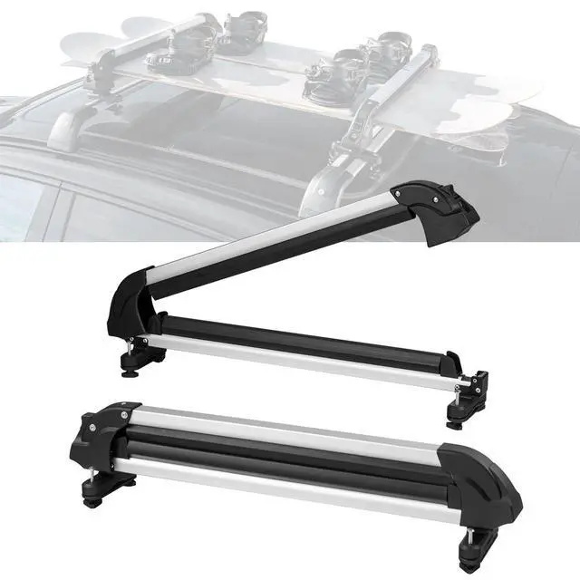 Alt view image 9 of 9 - VEVOR Ski Snowboard Roof Rack 31.7" Universal Ski Rack for Car Roof with Lock