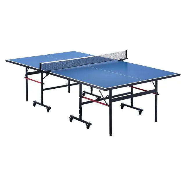 Alt view image 8 of 8 - Ping Pong Table, Professional Table Tennis Game, Indoor MDF Portable Table Tennis Table, Foldable Ping Pong Table with Quick Clamp Net and Lockable Wheel, 10 Minute Easy Assembly, 12mm Tabletops