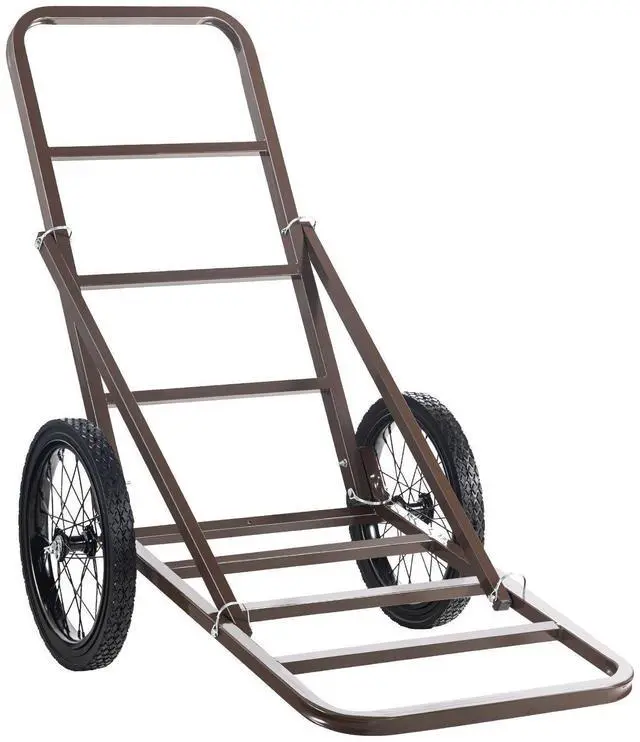 Alt view image 8 of 8 - Deer Cart, 300 LBS Capacity Folding Game Cart, Deer Cart Game Hauler with Big Rubber Wheels & Ergonomic Handle, Heavy-Duty Game Cart Accessories, Utility Gear Dolly for Hunting Fishing Hiking