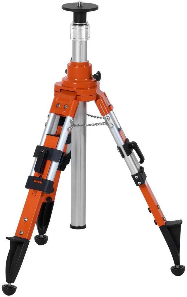 Alt view image 8 of 8 - Laser Level Tripod Stand, 5/8"-11 Thread Mount, 27.16-67.71 inch Height Adjustment Heavy Duty Survey Tripod, with Level Bubble & Diffusion Limiter , Liftable Non-Skid Feet for Construction