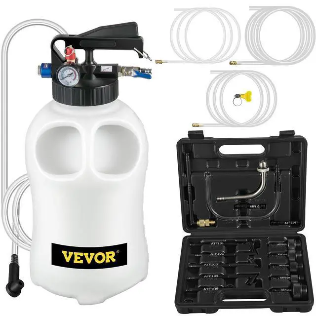 Alt view image 9 of 9 - Vevor Transmission Fluid Extractor Dispenser Atf Refill Pump Kit 10l 14 Adapters