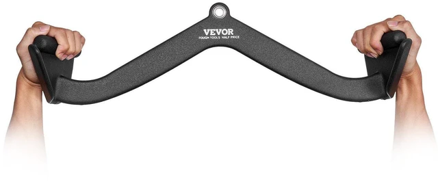 Alt view image 8 of 8 - VEVOR LAT Pulldown Bar Tricep Handle Attachment V-bar Cable Machine for Home Gym