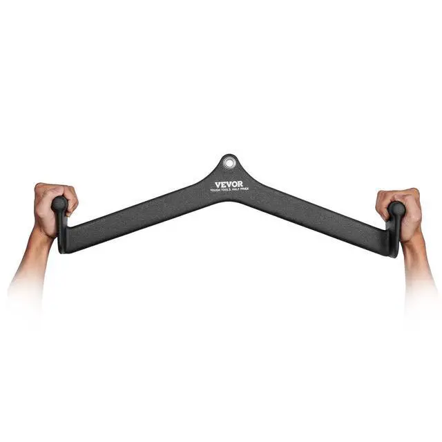Alt view image 8 of 8 - LAT Pulldown Attachment, Cable Machine Rowing V-bar Attachment, Tricep Pull Down Bar, Back Strength Training Rubber Coated Handle Grip, Bicep Curl Tricep Lat Pulldown Bar for Home Gym Fitness
