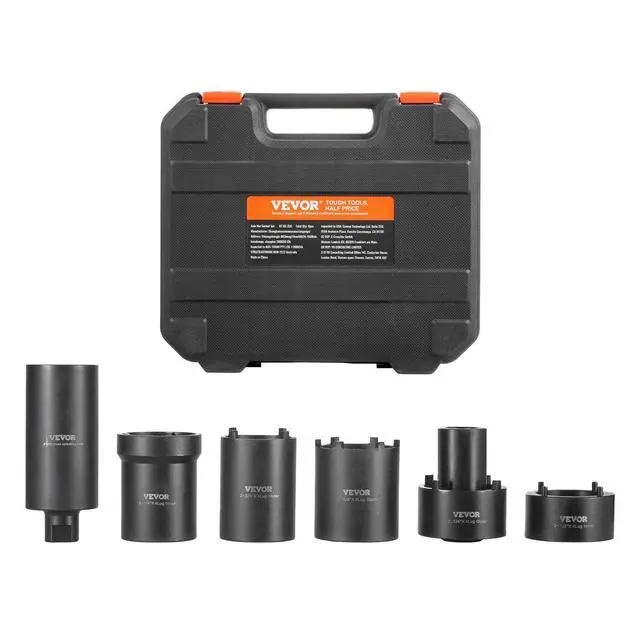 Alt view image 15 of 15 - Spindle Nut Socket Tool Kit, 1/2 inch Drive 6 Piece Axle Hub Nut Socket Set, for Toyota, Ford, 4WD Vehicles and GM Vehicles, with Storage Case, Axle Spindle Nut Retainers Remover