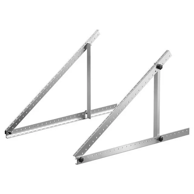 Alt view image 8 of 8 - 50-Inch Solar Panel Mounting Brackets, 0 to 90° Adjustable Tilt Mount Brackets Support 100-550W Solar Panels, Lightweight Aluminum Brackets with Folding Tilt Legs for RV, Roof, Boat, Off-Grid