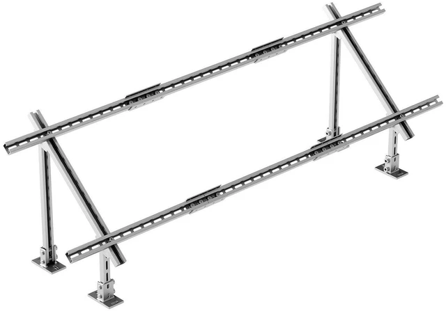 Alt view image 9 of 9 - VEVOR Multi-Pieces Solar Panel Mounting Brackets 30°-60° Adjustable Brackets