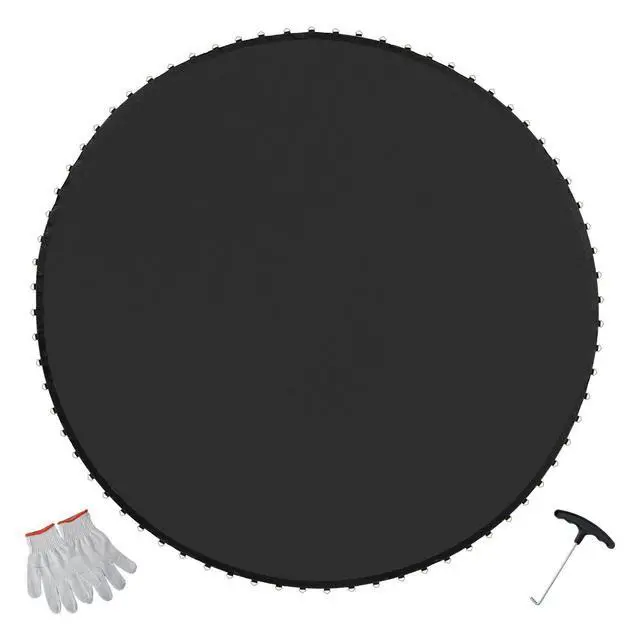 Alt view image 15 of 15 - Replacement Trampoline Mat, Jumping Mat Fits 12ft Frame, Universal Jumping Mat for 12ft Round Trampoline, Reinforce UV-Resistant Mat with Spring Tool & Durable V-Rings, Fit 5.5" Spring Length