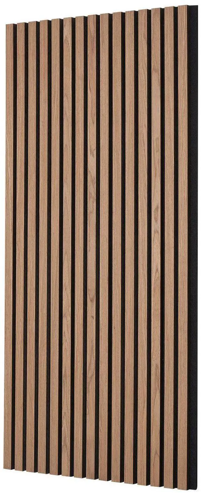 Alt view image 8 of 8 - Wood Slat Acoustic Panels, 23.6 x 47.2 inch, MDF Accent Wooden Wall Panels for Modern Interior Wall, Faux Wood Wall Board Panels for Stylish Decor and Noise Reduction, Walnut