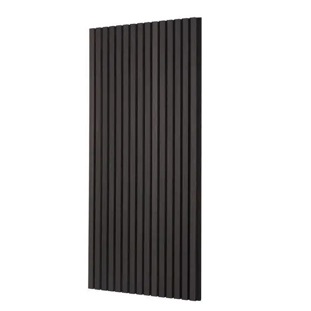 Alt view image 8 of 8 - Wood Slat Acoustic Panels, 23.6 x 47.2 inch, MDF Accent Wooden Wall Panels for Modern Interior Wall Decor, Faux Wood Wall Board Panels for Noise Reduction, Black Oak