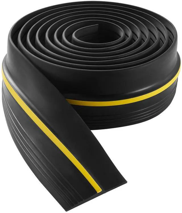 Alt view image 8 of 8 - Garage Door Threshold Seal Strip, 12 FT Universal Garage Door Floor Seal Strip with Adhesive, Garage Door Bottom Weatherproof Strip, Upgraded Thick PVC DIY Weather Stripping Replacement, Black