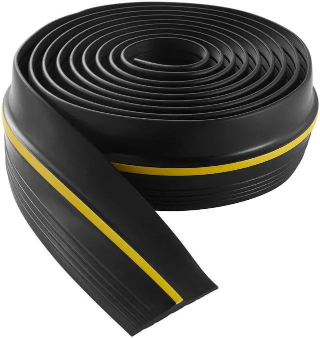 Alt view image 8 of 8 - Garage Door Threshold Seal Strip, 16.5 FT Universal Garage Door Floor Seal Strip with Adhesive, Garage Door Bottom Weatherproof Strip, Upgraded Thick PVC DIY Weather Stripping Replacement, Black