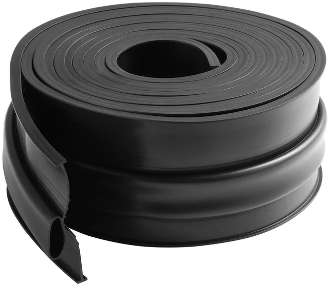 Alt view image 8 of 8 - Garage Door Threshold and Bottom Seals Kit, 16 FT U Shape+O Ring Universal Garage Door Bottom Seal Weatherstrip PVC, Combine with Weatherproof Garage Threshold Seal Strip with Adhesive, Black
