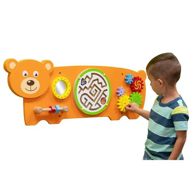 Alt view image 8 of 8 - Learning Advantage Three Activity Wall Panel Bear (CTU50471)