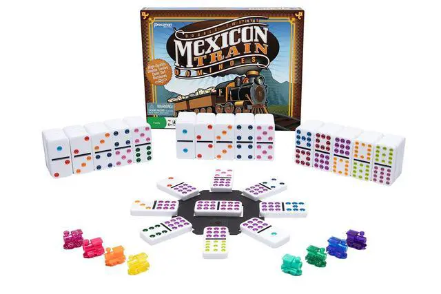 Alt view image 10 of 10 - Games - Pressman Toy - Dominoes: MexicanTrain Dominoes New 3928-06