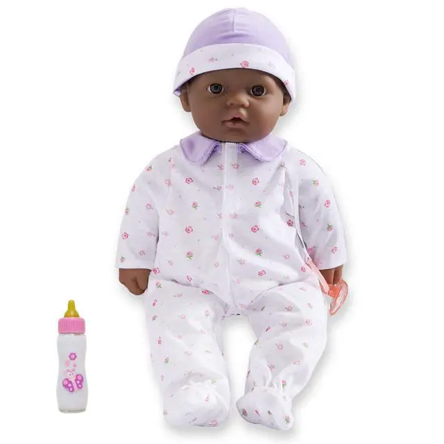 Alt view image 5 of 5 - JC Toys La Baby 16" African-American Baby Doll with Pacifier (BER15031)
