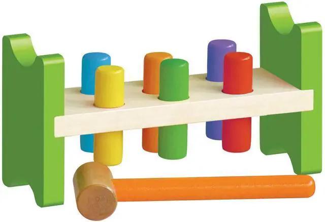 Main image of Classic Wooden Pound A Peg Toy