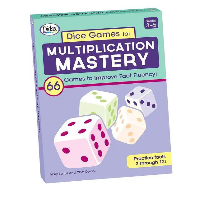 Alt view image 9 of 9 - Didax Dice Games for Multiplication Mastery (DD-211885)
