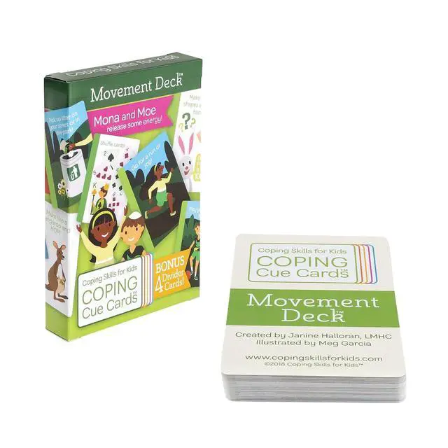 Alt view image 6 of 6 - Coping Skills for Kids Coping Cue Cards Movement Deck (CSKCCMVT)