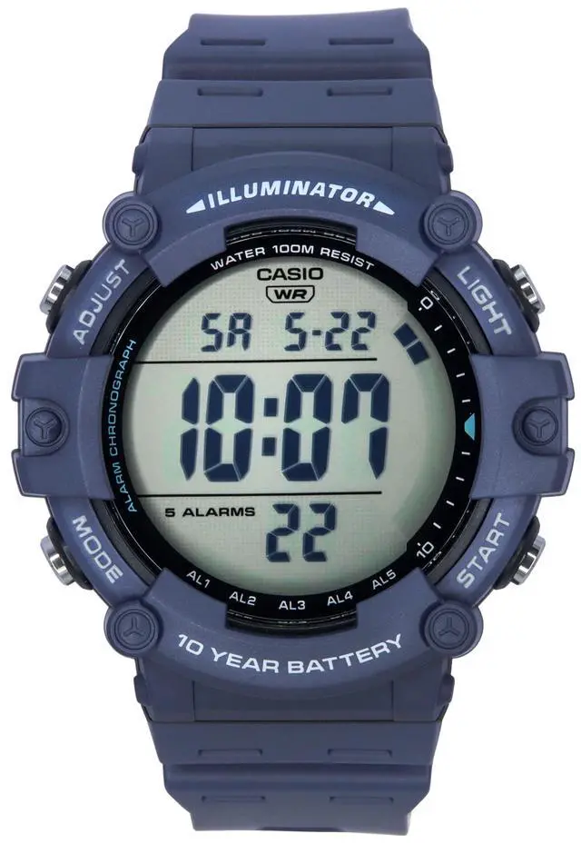 Alt view image 5 of 5 - Casio Alarm Chronograph Illuminator Light Quartz AE-1500WH-2A 100M Mens Watch