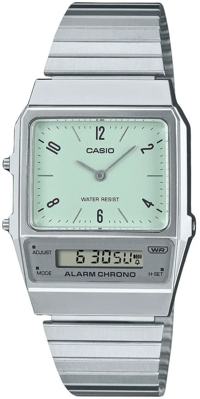 Alt view image 4 of 4 - Casio Vintage Analog-Digital Alarm Chrono Dual Time AQ-800E-3A Unisex Watch