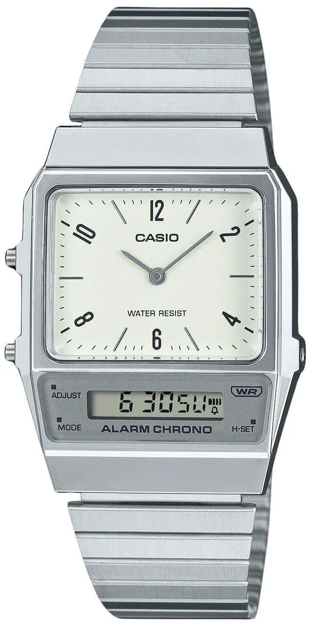 Alt view image 4 of 4 - Casio Vintage Analog-Digital Alarm Chrono Dual Time AQ-800E-7A2 Unisex Watch