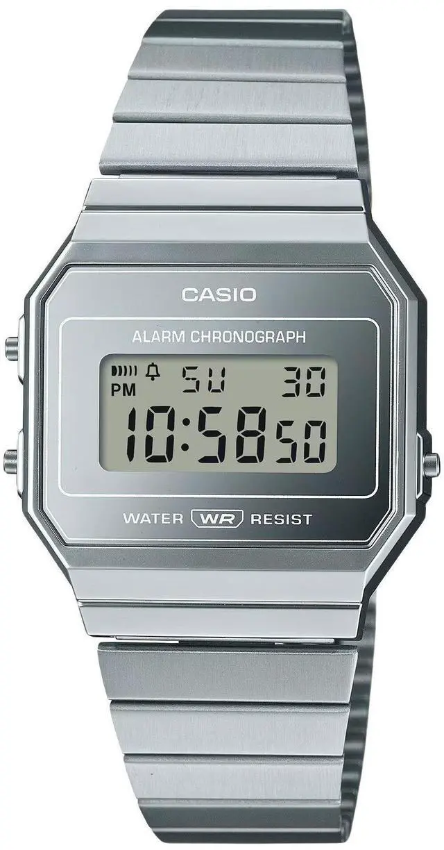 Alt view image 4 of 4 - Casio Vintage Digital Alarm Chronograph Stainless Steel A700WEV-7A Unisex Watch
