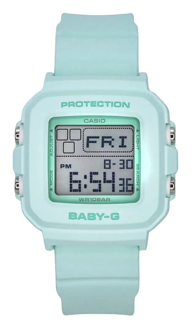 Alt view image 5 of 5 - Casio Baby-G Mint Green Dial Quartz Sports 100M Women's Watch BGD-10-3