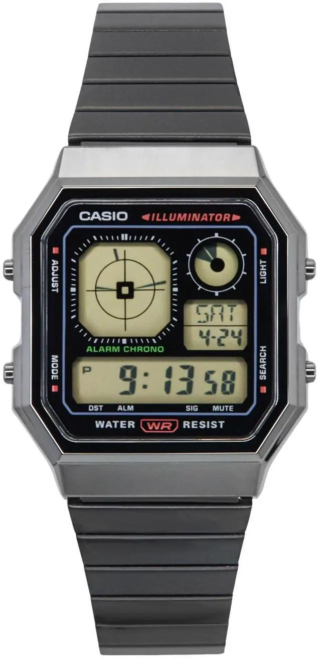 Alt view image 5 of 5 - Casio Vintage Digital Stainless Steel Quartz A130WEGG-1A Unisex Watch