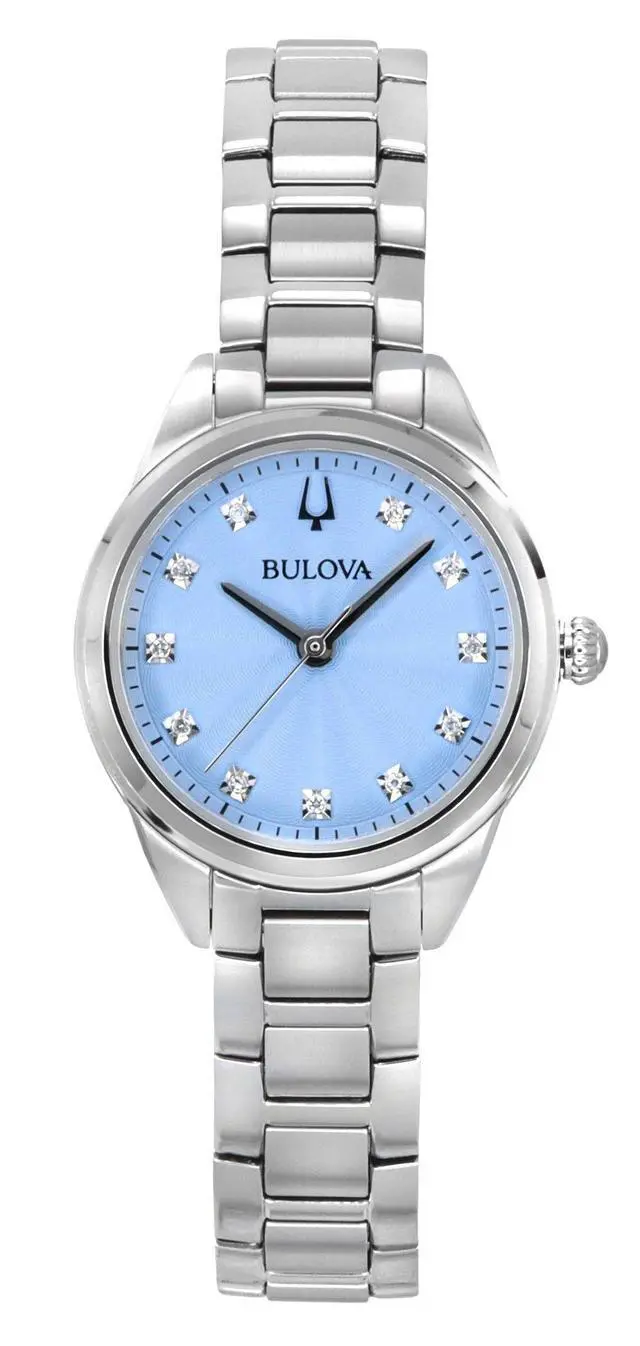 Alt view image 4 of 4 - Bulova Sutton Light Blue Dial Quartz Casual Women's Watch 96P250