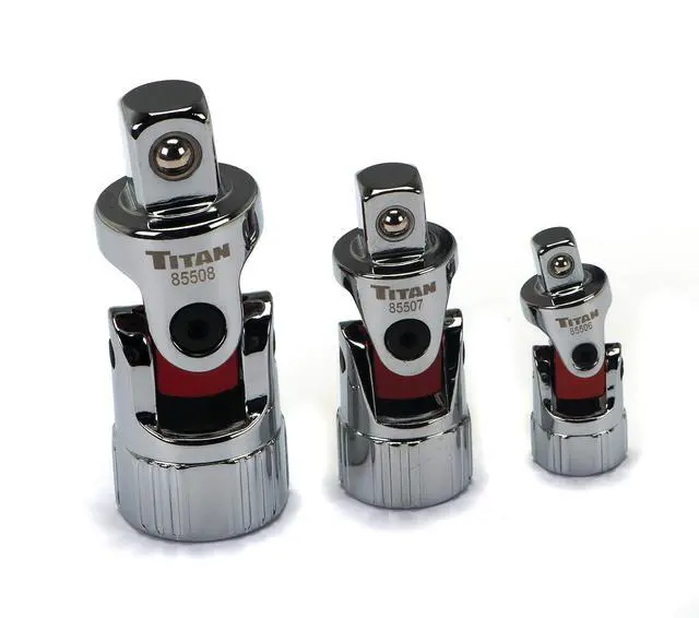 Main image of Titan 85505 3-Piece Auto Flex Universal Joint Socket Set