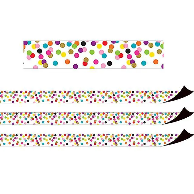 Alt view image 4 of 4 - TEACHER CREATED RESOURCES (3 PK) CONFETTI MAGNETIC BORDER