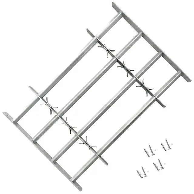 Alt view image 11 of 11 - Adjustable Security Grille for Windows with 3 Crossbars 27.6"-41.3" Hardware