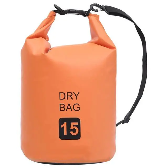 Alt view image 13 of 13 - vidaXL Dry Bag Waterproof Backpack Dry Sack Dry Bag with Zipper Orange PVC